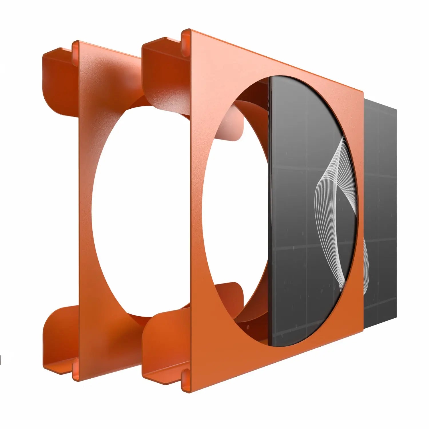 Schallplatten Wandhalterung für 12 Zoll Vinyl Records - Round (Single) FLATE® Store